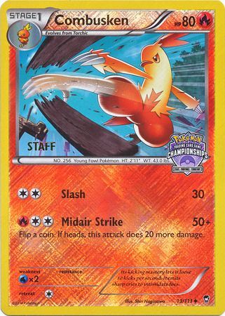 Combusken (13/111) (Championship Promo Staff) [XY: Furious Fists] | Deep Dive Games St. Marys