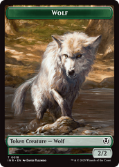 Wolf (0009) // Wolf (0018) Double-Sided Token [Innistrad Remastered Tokens] | Deep Dive Games St. Marys