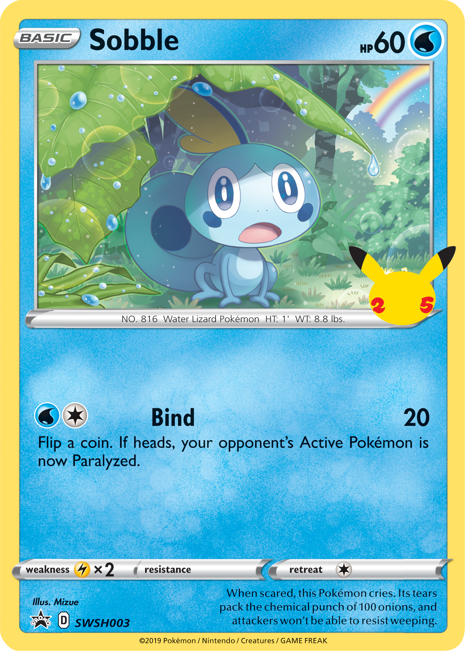 Sobble (SWSH003) (Jumbo Card) [First Partner Pack] | Deep Dive Games St. Marys