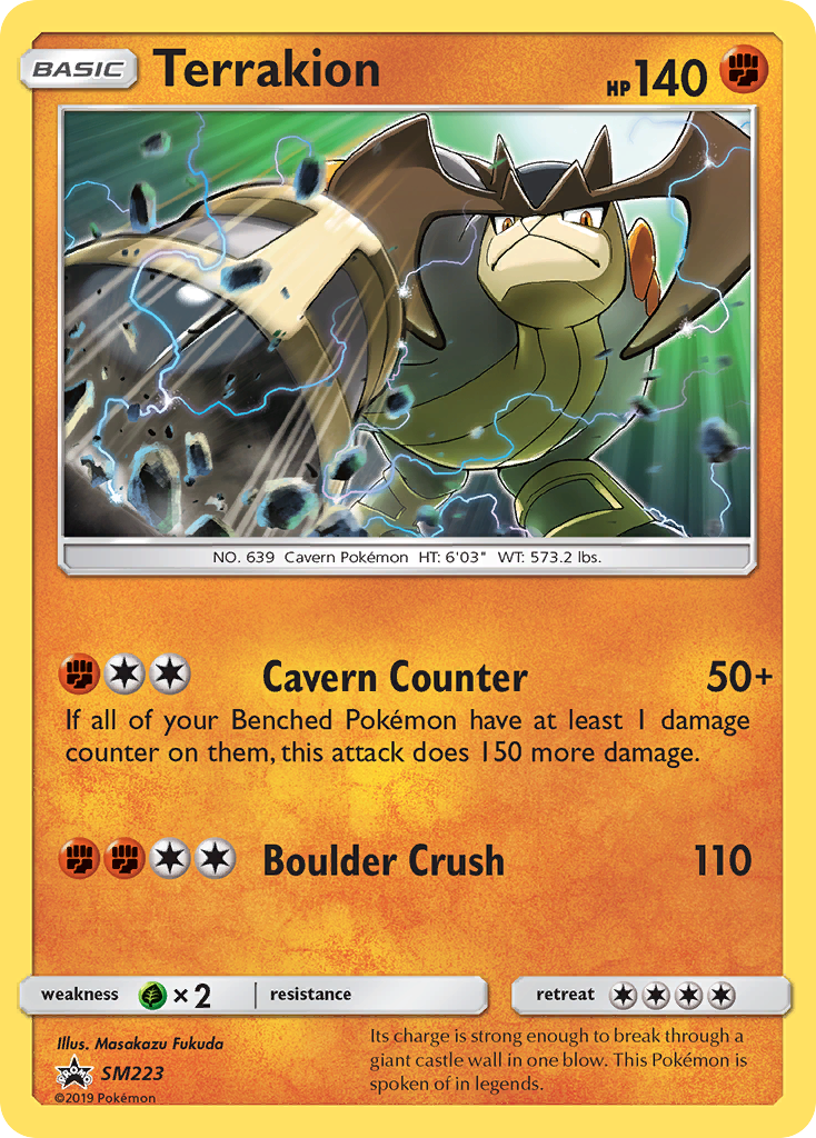 Terrakion (SM223) [Sun & Moon: Black Star Promos] | Deep Dive Games St. Marys