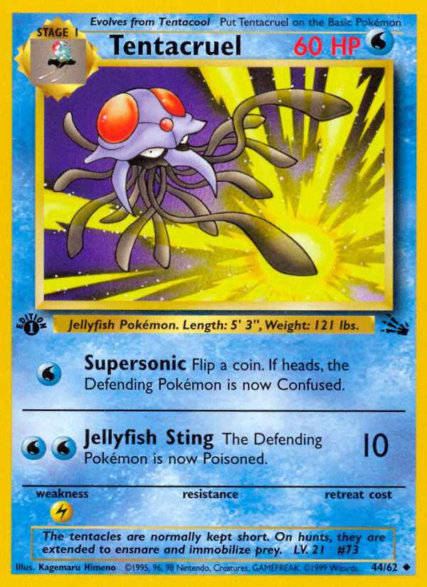 Tentacruel (44/62) [Fossil 1st Edition] | Deep Dive Games St. Marys