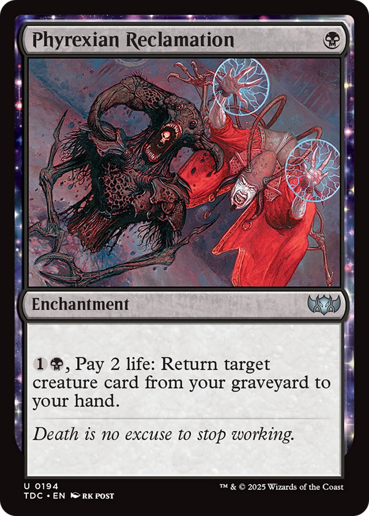Phyrexian Reclamation [Tarkir: Dragonstorm Commander] | Deep Dive Games St. Marys
