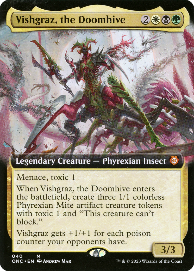 Vishgraz, the Doomhive (Extended Art) [Phyrexia: All Will Be One Commander] | Deep Dive Games St. Marys