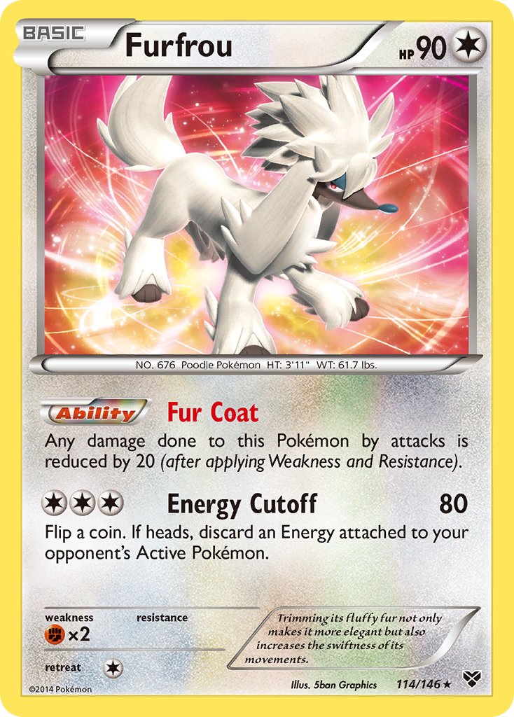 Furfrou (114/146)(Cosmos Holo) (Blister Exclusive) [XY: Base Set] | Deep Dive Games St. Marys