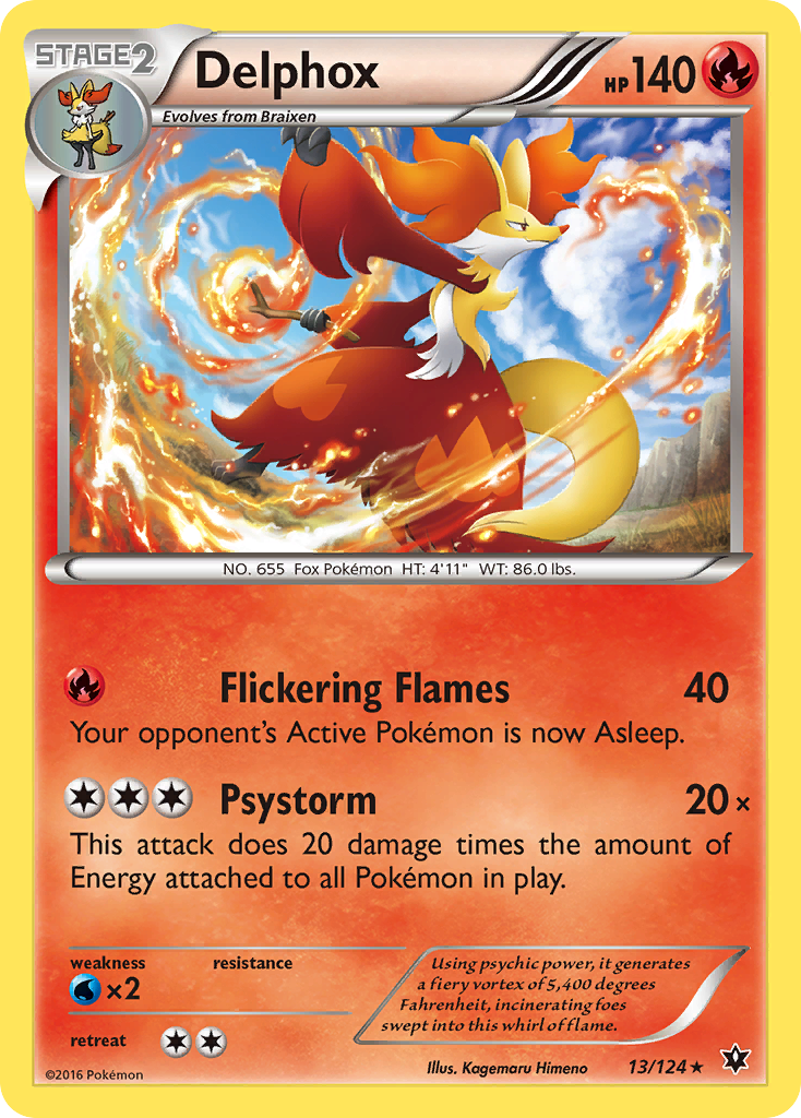 Delphox (13/124) [XY: Fates Collide] | Deep Dive Games St. Marys