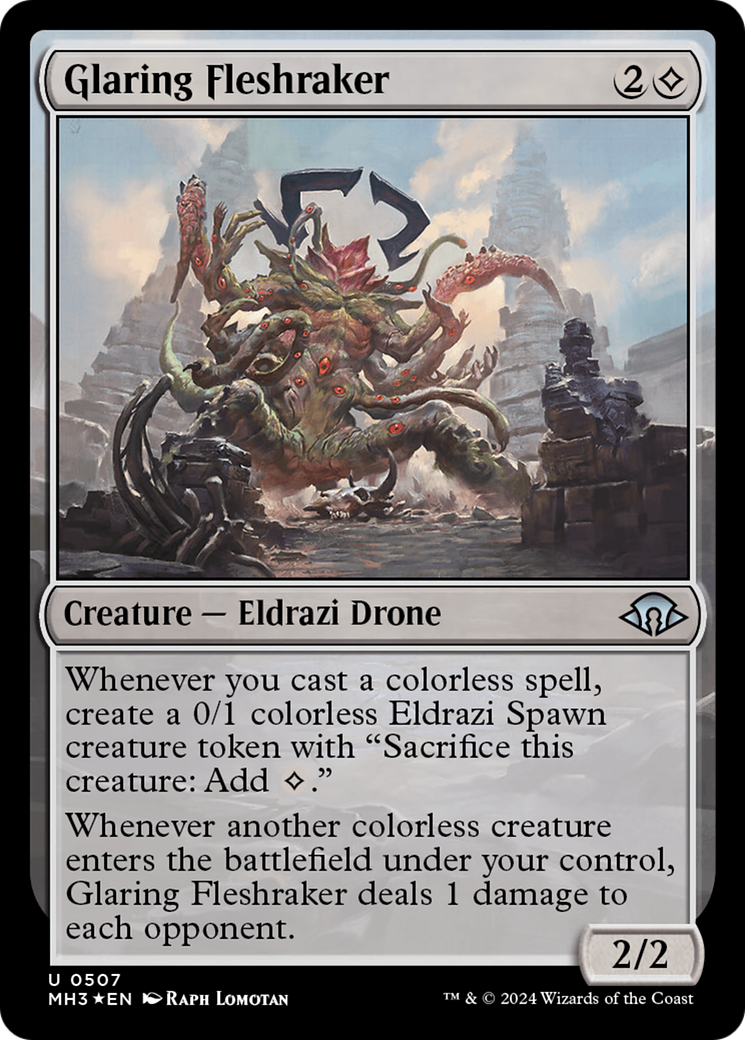 Glaring Fleshraker (Ripple Foil) [Modern Horizons 3] | Deep Dive Games St. Marys