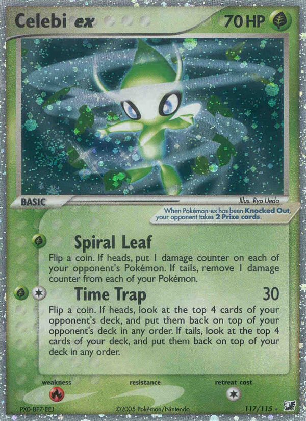 Celebi ex (117/115) [EX: Unseen Forces] | Deep Dive Games St. Marys