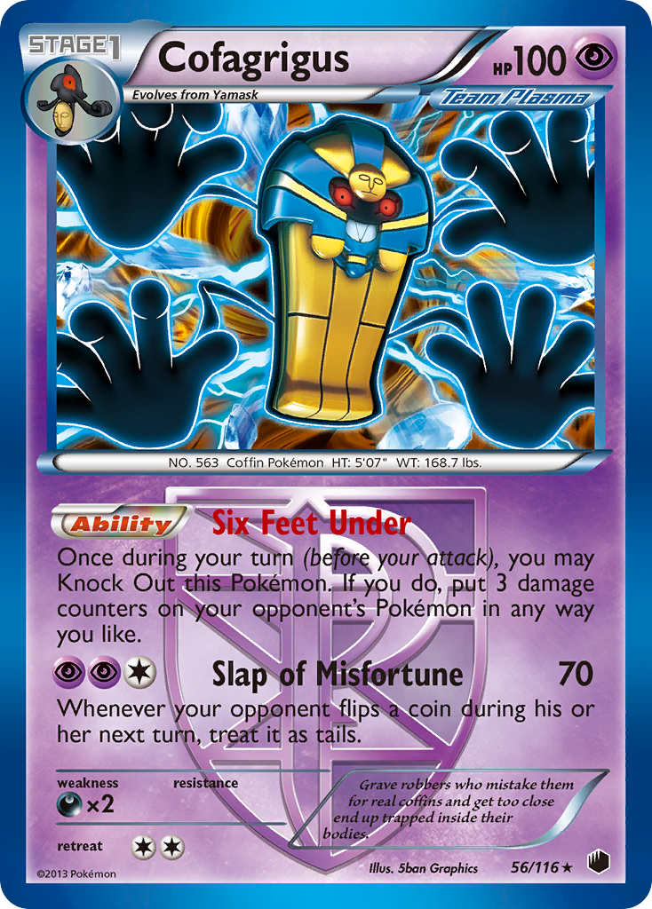 Cofagrigus (56/116) [Black & White: Plasma Freeze] | Deep Dive Games St. Marys