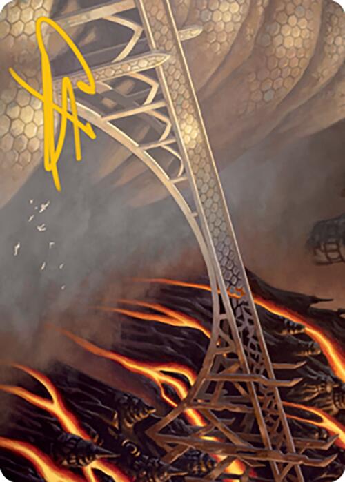 Rustvale Bridge Art Card (Gold-Stamped Signature) [Modern Horizons 2 Art Series] | Deep Dive Games St. Marys