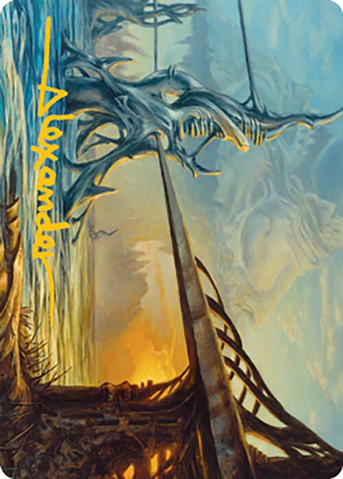 Razortide Bridge Art Card (Gold-Stamped Signature) [Modern Horizons 2 Art Series] | Deep Dive Games St. Marys