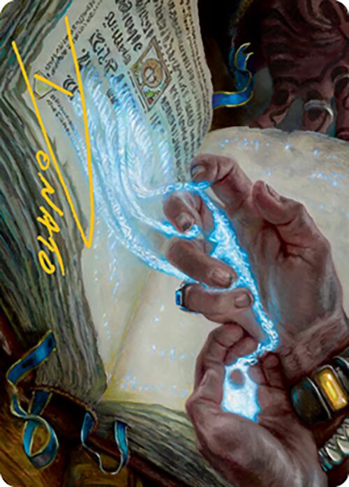 Mystic Redaction Art Card (Gold-Stamped Signature) [Modern Horizons 2 Art Series] | Deep Dive Games St. Marys