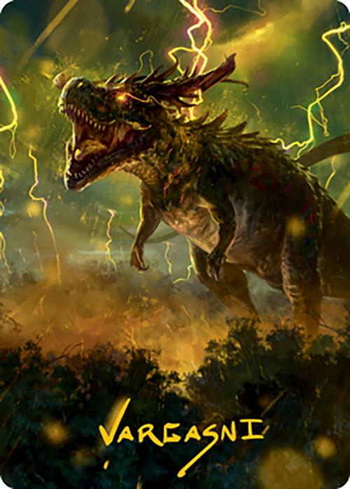 Thrasta, Tempest's Roar Art Card (42) (Gold-Stamped Signature) [Modern Horizons 2 Art Series] | Deep Dive Games St. Marys