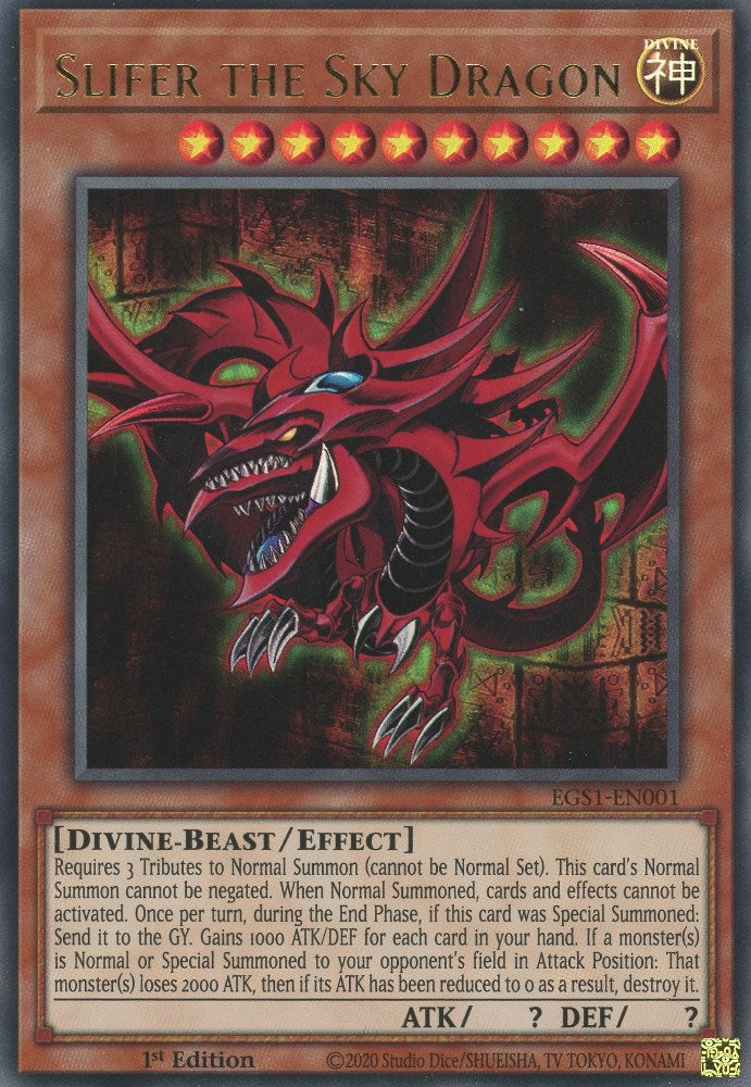 Slifer the Sky Dragon [EGS1-EN001] Ultra Rare | Deep Dive Games St. Marys