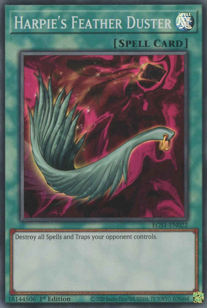 Harpie's Feather Duster [EGS1-EN022] Super Rare | Deep Dive Games St. Marys