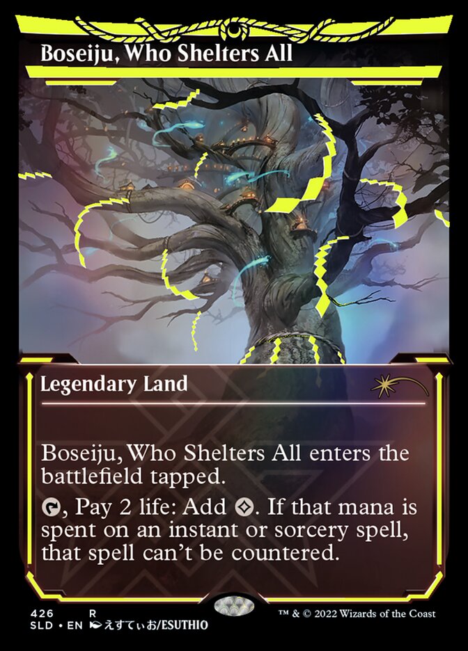 Boseiju, Who Shelters All (Neon Ink Yellow) [Secret Lair Drop Series] | Deep Dive Games St. Marys