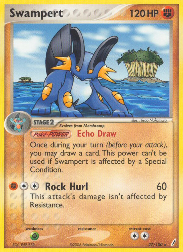 Swampert (27/100) [EX: Crystal Guardians] | Deep Dive Games St. Marys