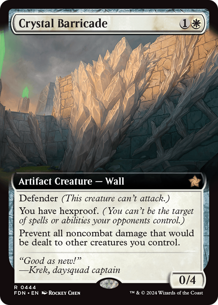 Crystal Barricade (Extended Art) [Foundations] | Deep Dive Games St. Marys