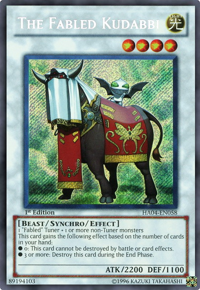 The Fabled Kudabbi [HA04-EN058] Secret Rare | Deep Dive Games St. Marys