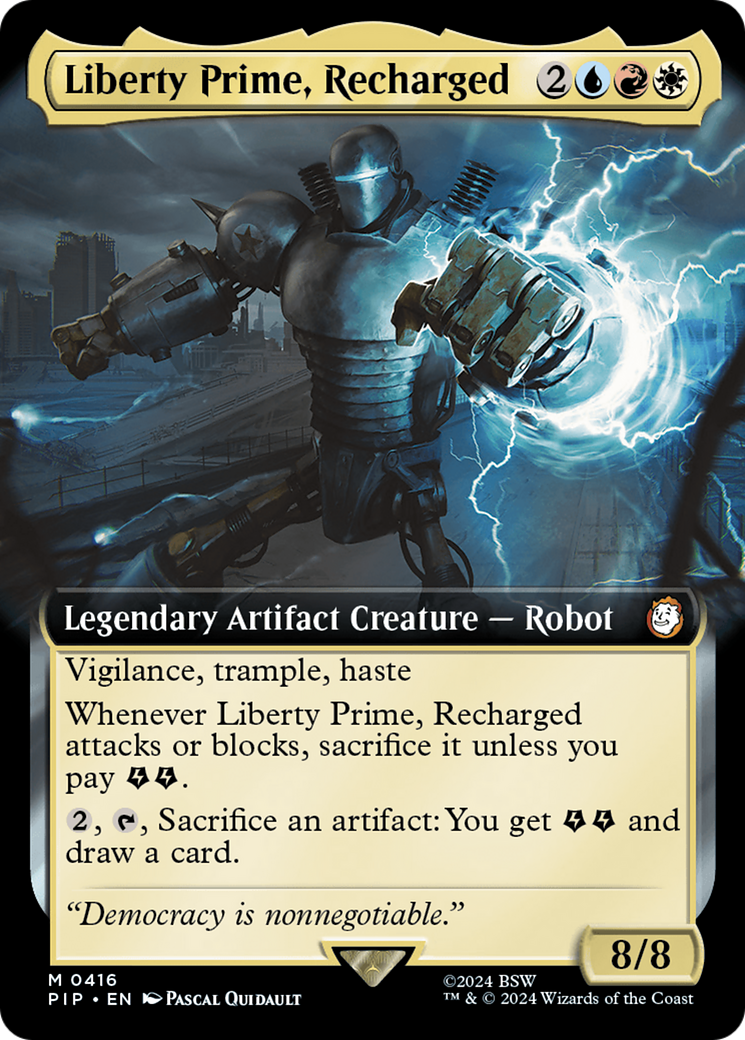 Liberty Prime, Recharged (Extended Art) [Fallout] | Deep Dive Games St. Marys