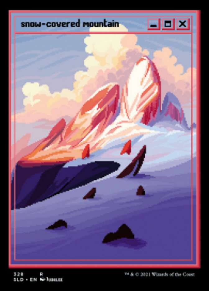 Snow-Covered Mountain (Foil Etched) [Secret Lair Drop Series] | Deep Dive Games St. Marys