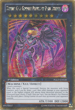 Number C40: Gimmick Puppet of Dark Strings [PGLD-EN020] Gold Secret Rare | Deep Dive Games St. Marys