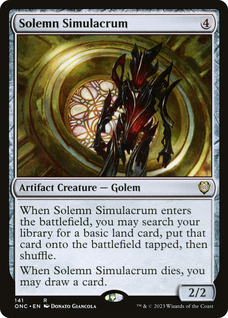 Solemn Simulacrum [Phyrexia: All Will Be One Commander] | Deep Dive Games St. Marys