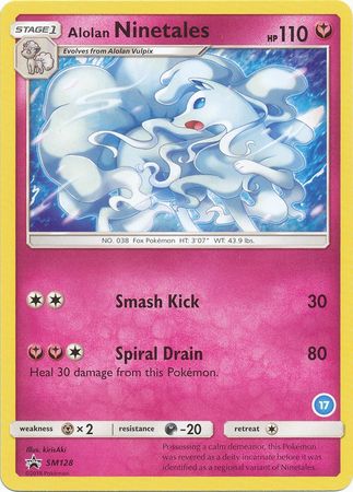 Alolan Ninetales (SM128) (Deck Exclusive #17) [Sun & Moon: Trainer Kit - Alolan Ninetales] | Deep Dive Games St. Marys