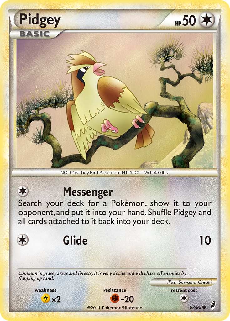 Pidgey (67/95) [HeartGold & SoulSilver: Call of Legends] | Deep Dive Games St. Marys