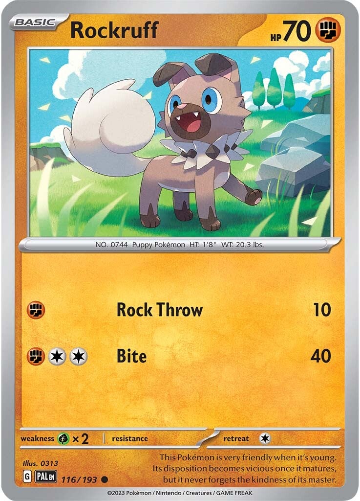 Rockruff (116/193) [Scarlet & Violet: Paldea Evolved] | Deep Dive Games St. Marys