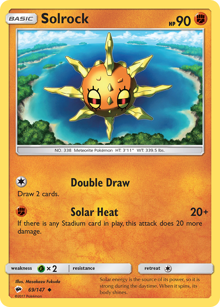 Solrock (69/147) [Sun & Moon: Burning Shadows] | Deep Dive Games St. Marys