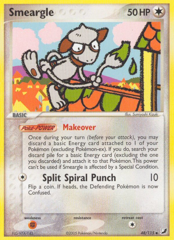 Smeargle (48/115) [EX: Unseen Forces] | Deep Dive Games St. Marys