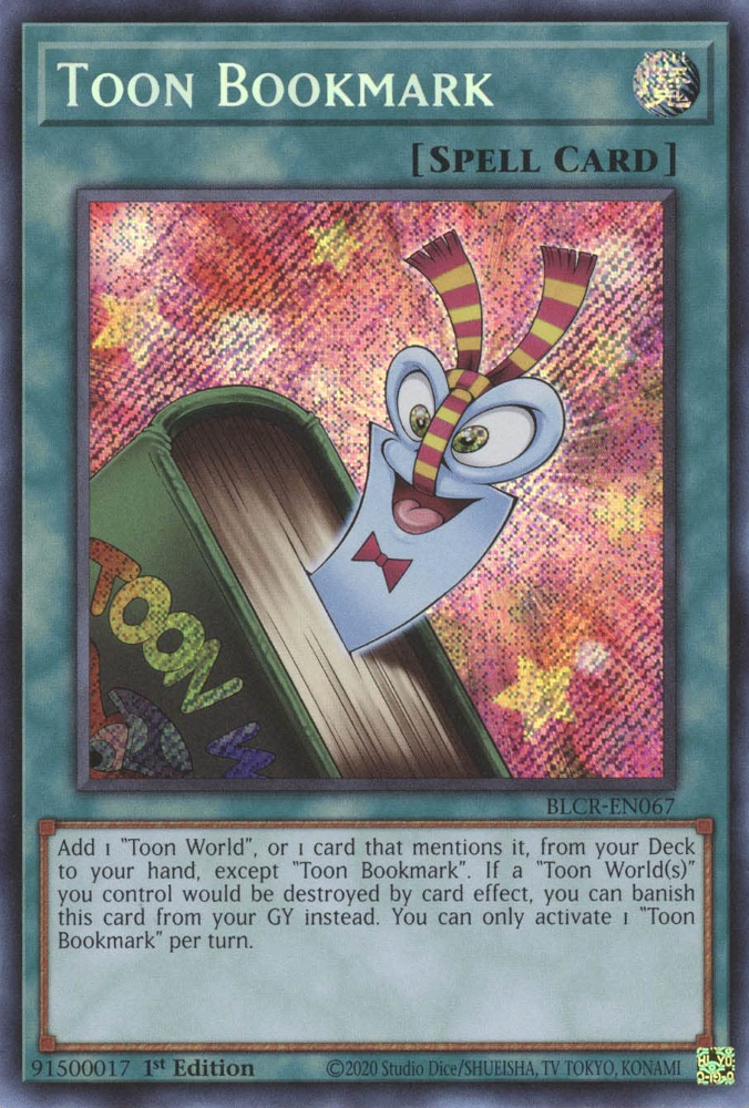 Toon Bookmark [BLCR-EN067] Secret Rare | Deep Dive Games St. Marys