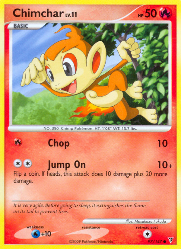 Chimchar (97/147) [Platinum: Supreme Victors] | Deep Dive Games St. Marys