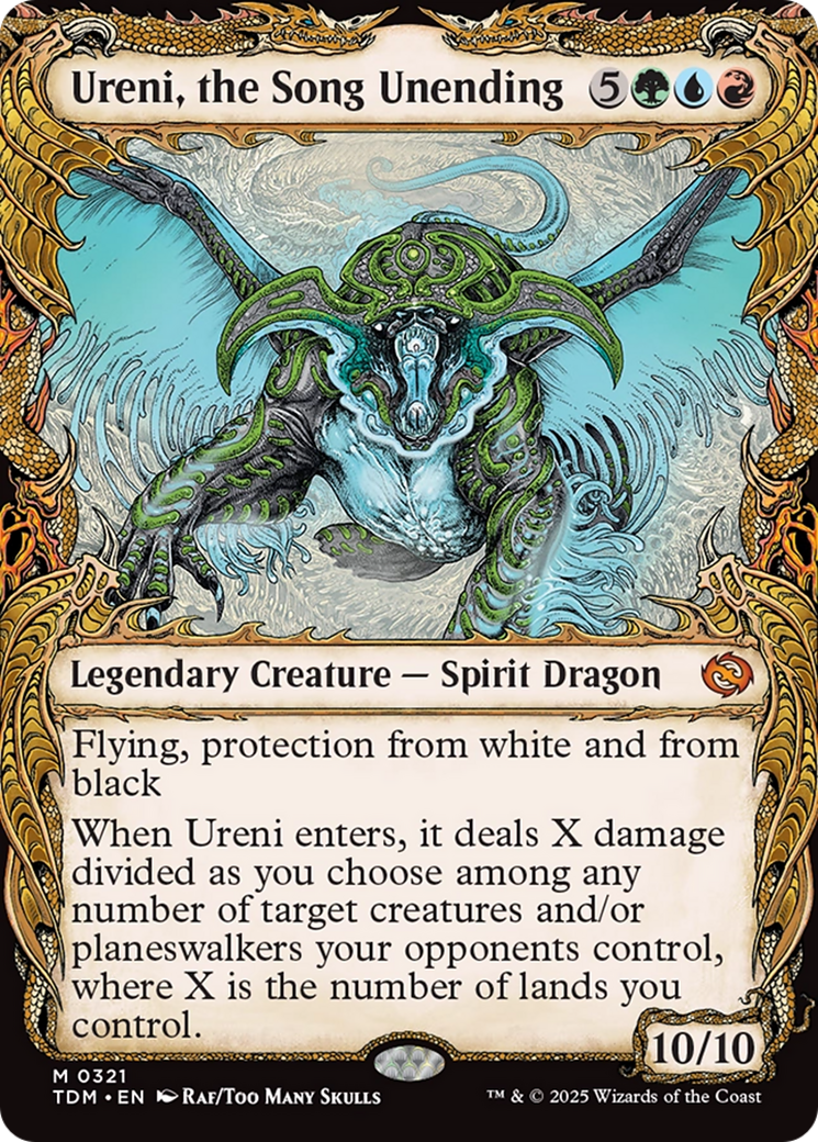 Ureni, the Song Unending (Showcase) [Tarkir: Dragonstorm] | Deep Dive Games St. Marys
