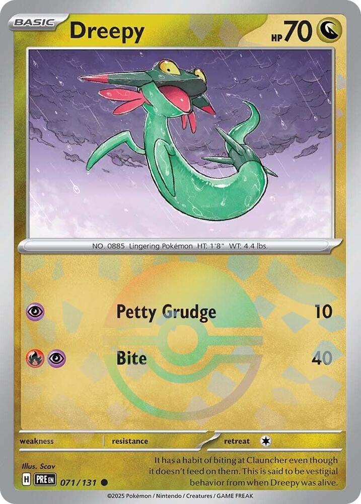 Dreepy (071/131) (Poke Ball Pattern) [Scarlet & Violet: Prismatic Evolutions] | Deep Dive Games St. Marys