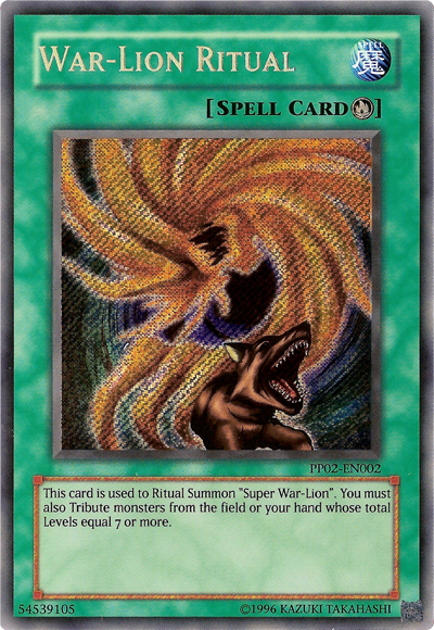 War-Lion Ritual [PP02-EN002] Secret Rare | Deep Dive Games St. Marys