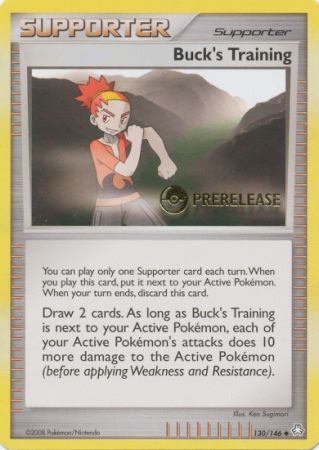 Bucks Training (130/146) (Prerelease Promo) [Diamond & Pearl: Legends Awakened] | Deep Dive Games St. Marys