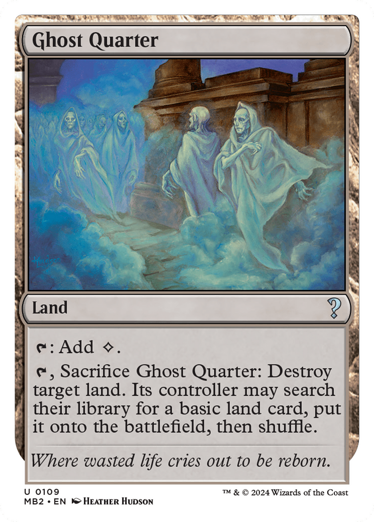 Ghost Quarter (White Border) [Mystery Booster 2] | Deep Dive Games St. Marys