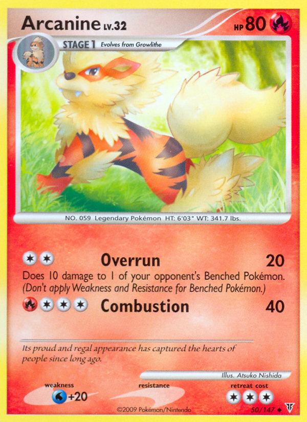 Arcanine (50/147) [Platinum: Supreme Victors] | Deep Dive Games St. Marys