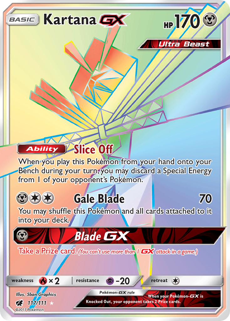 Kartana GX (117/111) [Sun & Moon: Crimson Invasion] | Deep Dive Games St. Marys