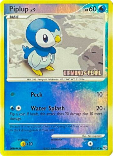 Piplup (93/130) (Diamond and Pearl) [Burger King Promos: 2008 Collection] | Deep Dive Games St. Marys