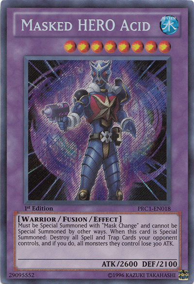 Masked Hero Acid [PRC1-EN018] Secret Rare | Deep Dive Games St. Marys