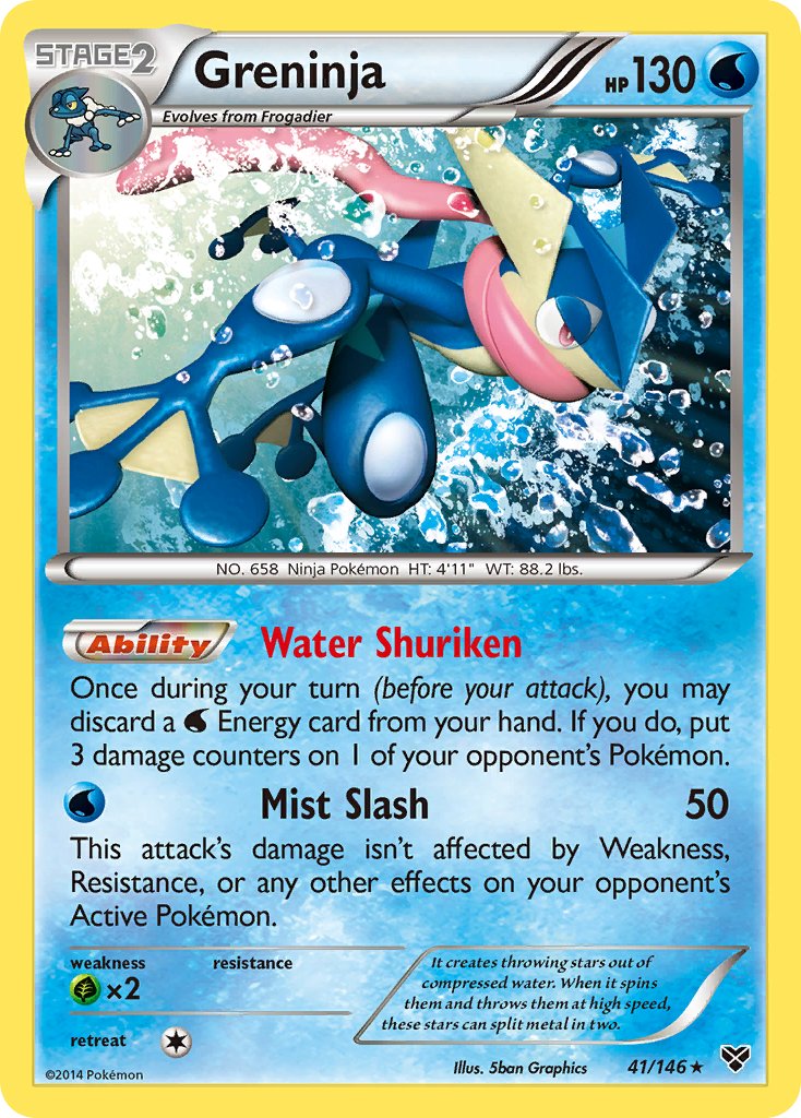 Greninja (41/146) (Cosmos Holo) (Blister Exclusive) [XY: Base Set] | Deep Dive Games St. Marys