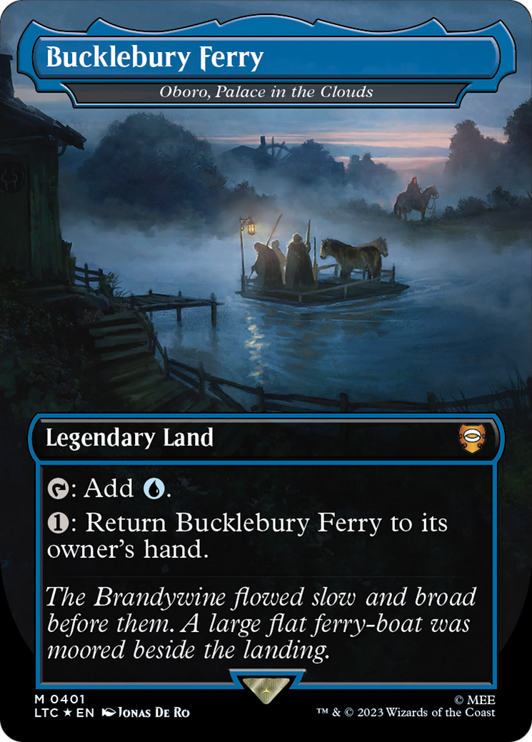 Bucklebury Ferry - Oboro, Palace in the Clouds (Surge Foil Realms and Relics) [The Lord of the Rings: Tales of Middle-Earth Commander] | Deep Dive Games St. Marys