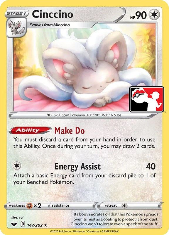 Cinccino (147/202) [Prize Pack Series One] | Deep Dive Games St. Marys