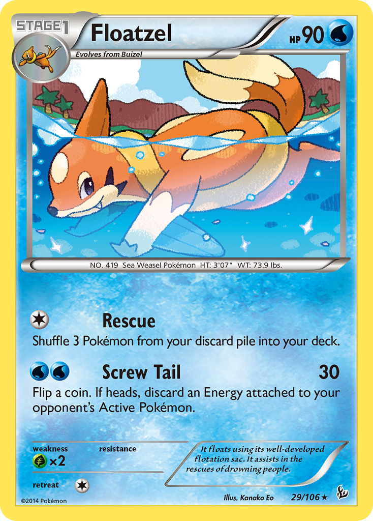 Floatzel (29/106) [XY: Flashfire] | Deep Dive Games St. Marys