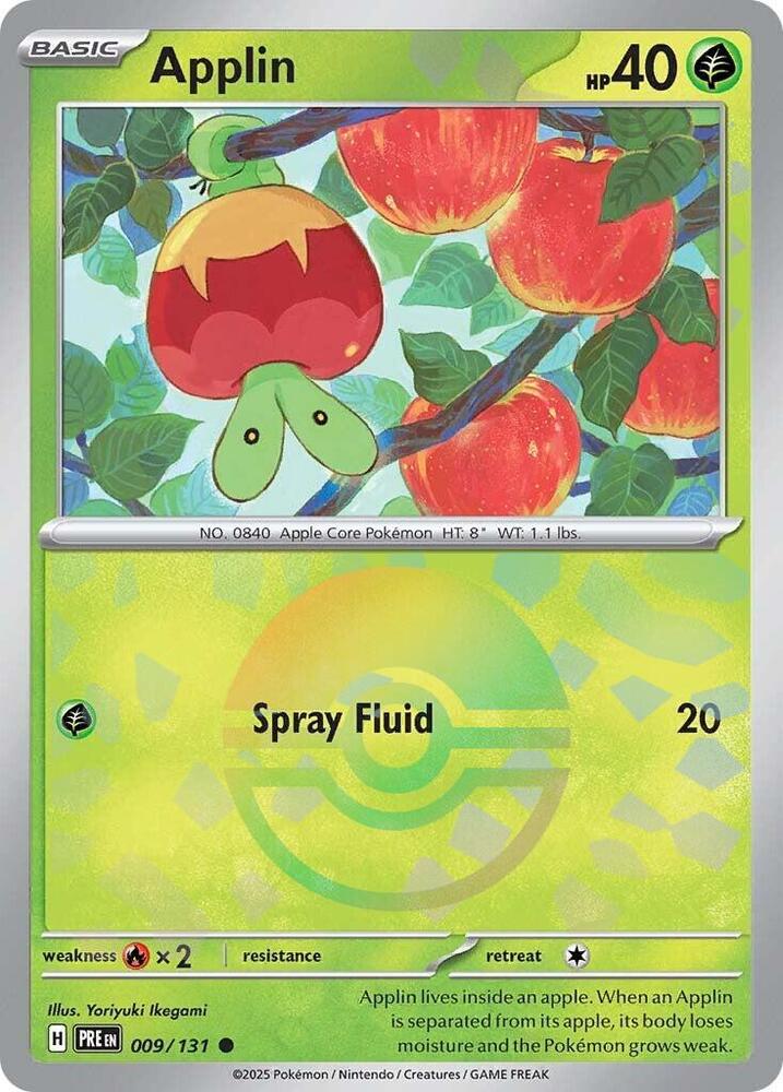 Applin (009/131) (Poke Ball Pattern) [Scarlet & Violet: Prismatic Evolutions] | Deep Dive Games St. Marys