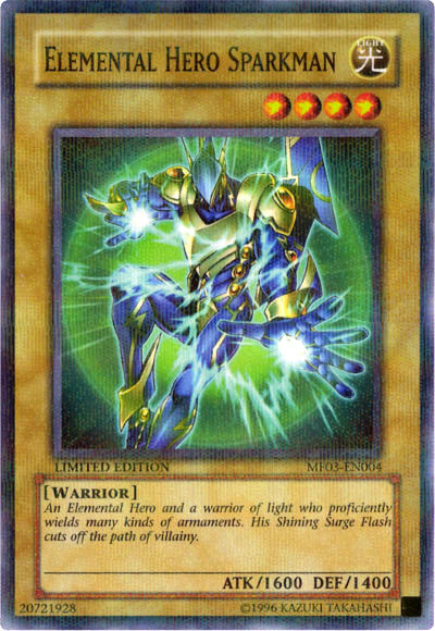 Elemental Hero Sparkman [MF03-EN004] Parallel Rare | Deep Dive Games St. Marys