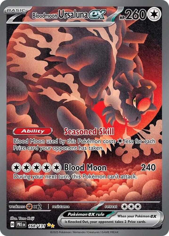 Bloodmoon Ursaluna ex (168/131) [Scarlet & Violet: Prismatic Evolutions] | Deep Dive Games St. Marys