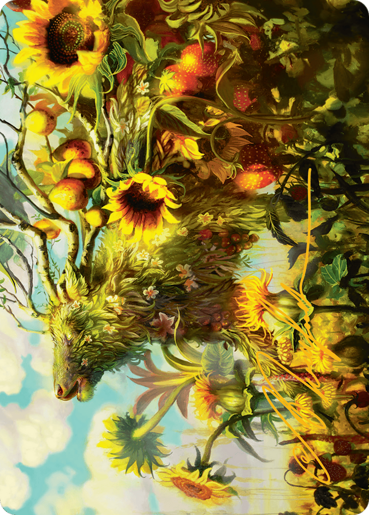 Beza, the Bounding Spring Art Card (Gold-Stamped Signature) [Bloomburrow Art Series] | Deep Dive Games St. Marys